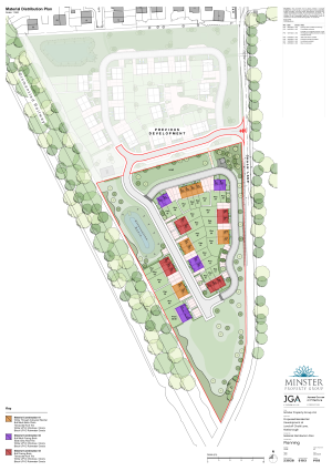Drg. No: 0103, Rev. P08 - Material Distribution Plan, dated 24.09.2024